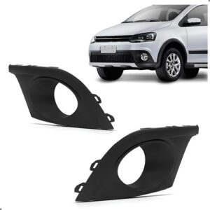 Par Moldura Milha Crossfox 2009 2010 2011 2012 2013 Preto Ambos Os Lados