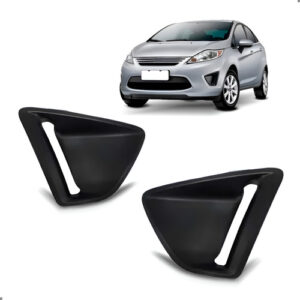 Par Moldura Milha New Fiesta 2011 2012 2013 Preto Ambos Os Lados