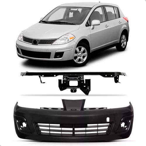 Kit Envolvente Nissan Tiida 07 A 11 C/ Suporte Radiador Sup.