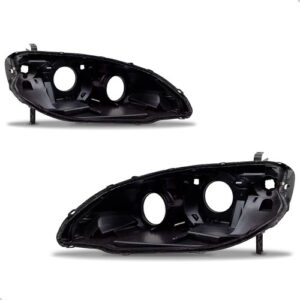 Par Carcaça Farol Dianteiro Para Honda Civic 2004 A 2006