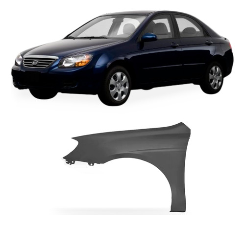 Paralama Cerato 2005 A 2007 Sem Furo Direito