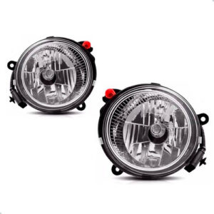 Par Faróis Milha E Molduras Saveiro Cross 2010 A 2014