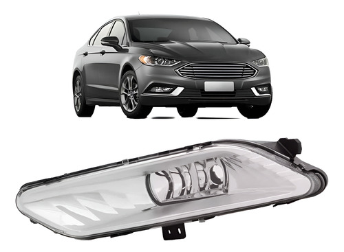 Farol Milha Auxiliar Ford Fusion 2017 2018 2019 1ª Linha Cristal