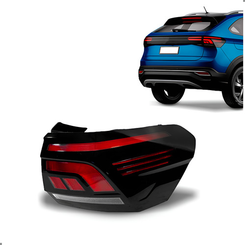 Lanterna Traseira Para Nivus 2020 A 2026 Com Led 1ª Linha Direito/passageiro