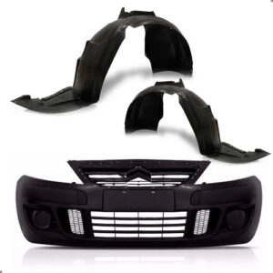 Kit Parachoque Para Citroen C3 2009 2010 A 2012 1a Linha  - Preto