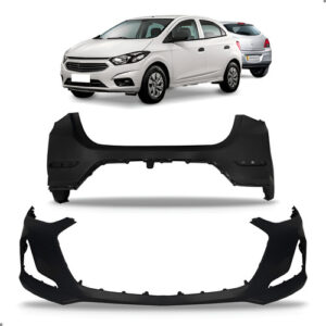 Par De Parachoque Para Onix 2020 A 2025 Dianteiro E Traseiro Preto