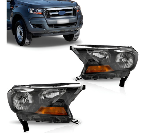 Par Farol Ranger 2016 2017 2018 Máscara Negra Direito + Esquerdo