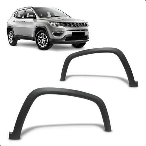 Par Moldura Paralama Dianteiro Para Compass 2017 A 2021