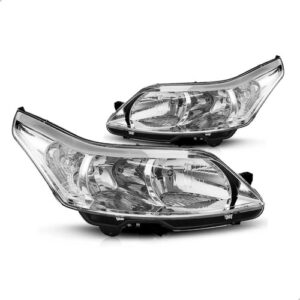 Par Farol C4 2008 Até 2014 Pallas Hatch Eletrico Com Motor