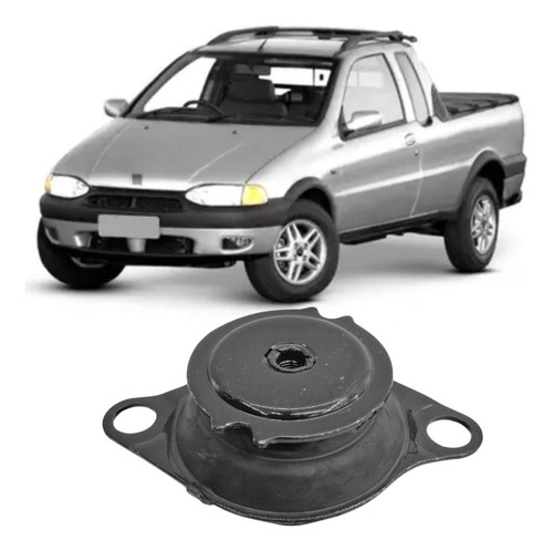 Coxim Calço Suporte Motor Central Traseiro Strada 96 Á 2004