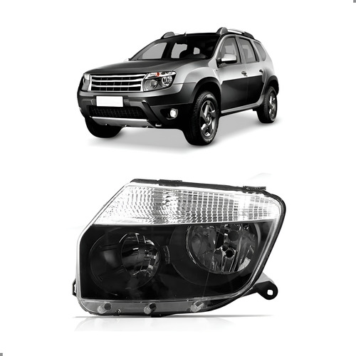 Farol Renault Duster 2010 A 2015 Fumê Esquerdo/motorista