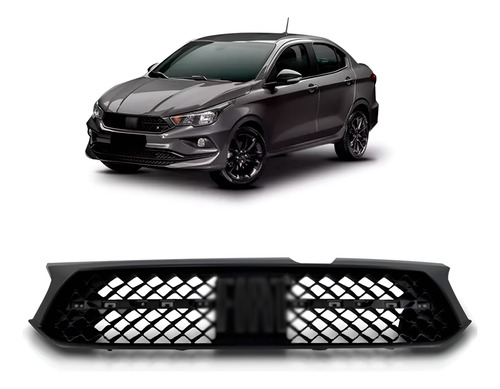 Grade Radiador Cronos 2018 A 2021piano Logo Letras 1a Linha Plástico