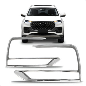 Par Moldura Grade Lateral Cromada Tiggo 8 Pro 2023 A 2024 Cromado