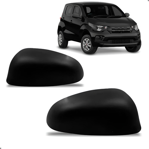 Par Capa Retrovisor Para Mobi 2016 A 2025 Texturizado Ambos Lados
