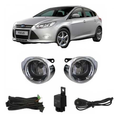 Kit Farol Milha Para Ford Focus 2014 A 2015