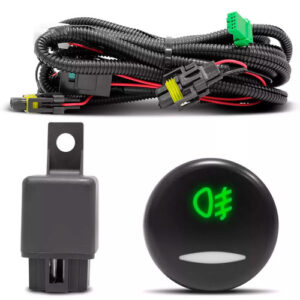 Kit Farol Neblina Milha Auxiliar Fiesta 2007 À 2010 Transparente