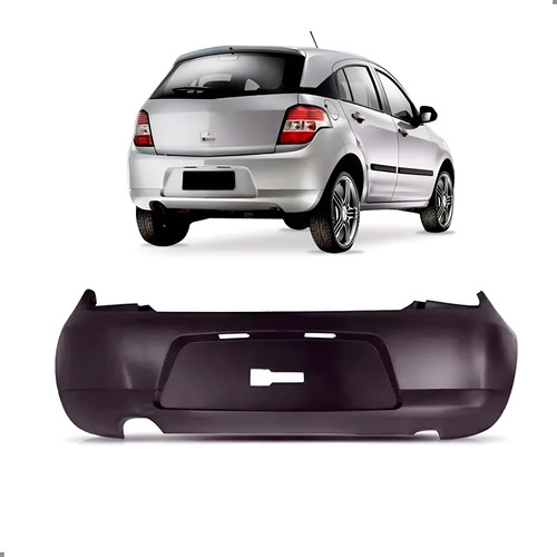 Parachoque Traseiro Para Agile 2009 A 2011 A 2013 1a Linha