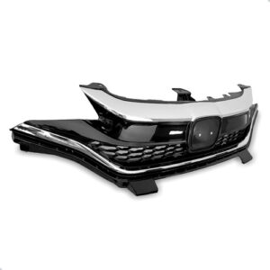 Grade Radiador Para Honda Fit 2018 A 2021 C/ Friso 1a Linha Preto