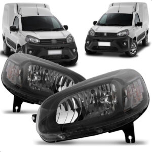 Par Farol Partner Fiorino 2022 2023 Mascara Negra Fume