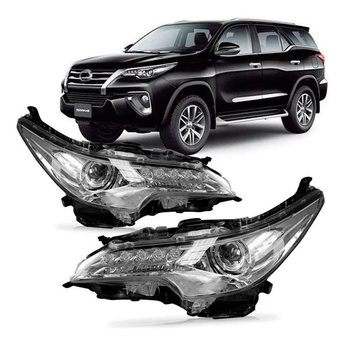 Par Farol Elétrico Hilux Sw4 2016 A 2020 C/ Led