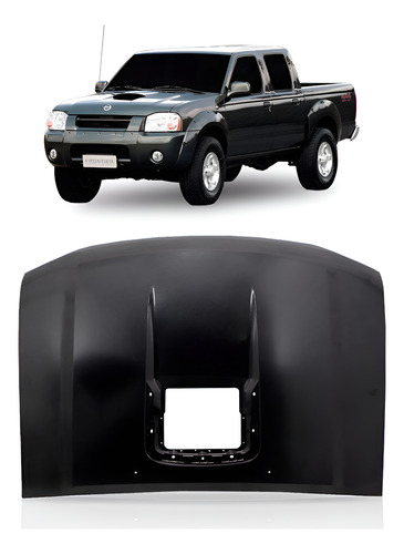 Capô Nissan Frontier 02 03 04 05 06 07 Com Furo Intercooler