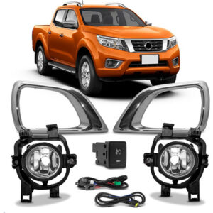 Kit Farol Milha Frontier 2017 A 2018 C/ Moldura Cromada