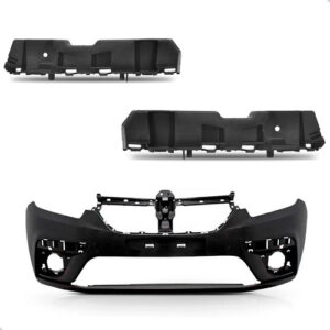 Parachoque Dianteiro Sandero 2020 A 2024 Com Guias Novo Preto