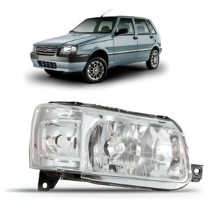 Farol Fiat Uno 2004 A 2013 1ª Linha Direito/passageiro