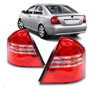 Par Sinaleira Traseira Para Lifan 620 2010 A 2012 Com Led Ambos Lados Vermelho