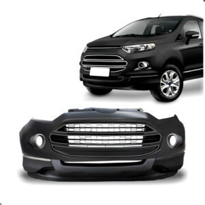 Parachoque Diant. Ecosport 2013 A 2018 Friso Cinza 1a Linha  Preto