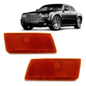 Par Refletor Parachoque 300c 2006 A 2010 Ambar Ambar