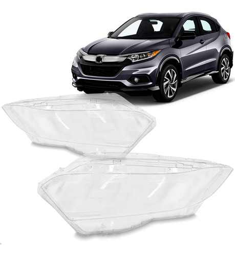 Par Lente Farol Dianteiro Para Honda Hrv 2019 2020 2021
