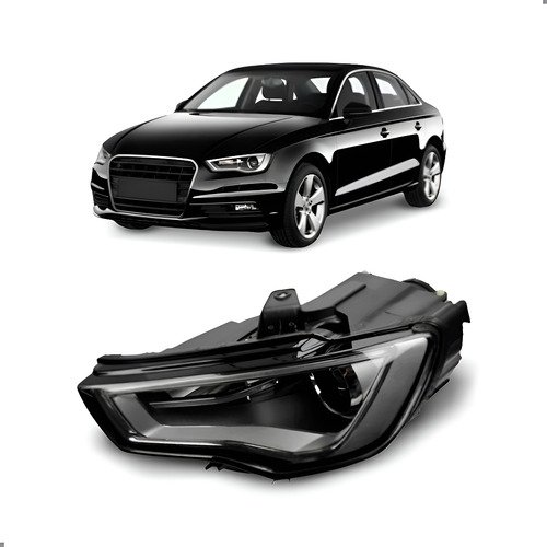 Farol Para Audi A3 2013 2014 2015 2016 Com Xenon 1ª Linha - Esquerdo/motorista