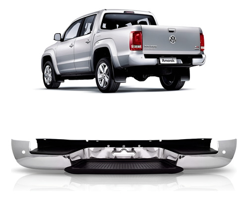 Parachoque Traseiro Amarok 2010/17 C/furo Sensor 1a Linha