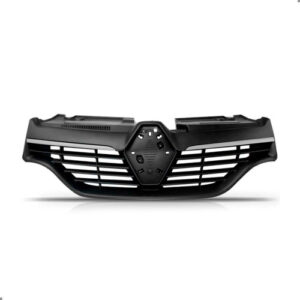 Kit Grade Para Logan 2014 A 2019 Com Friso Cromado Preto Preto