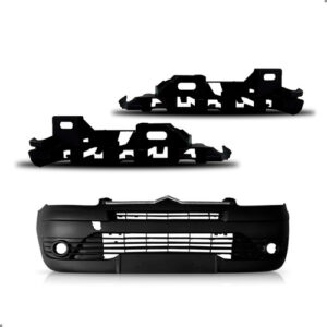 Kit Parachoque Para C4 Pallas 2008 A 2014 C/ Guias 1a Linha Preto