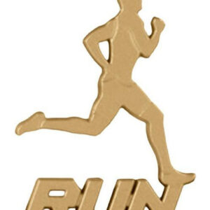 Adesivo Run Corredor 70 Mm Dourado