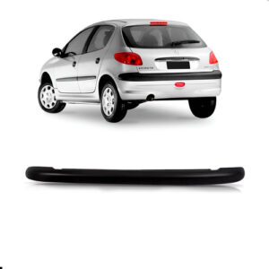 Spoiler Parachoque Traseiro Peugeot 206 1999 A 2003 Preto