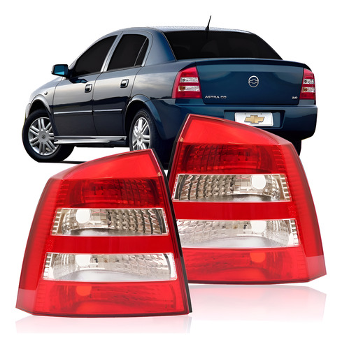 Par Sinaleira Astra Sedan Bicolor 2003 04 05 06 07 08 09 10 Vermelho