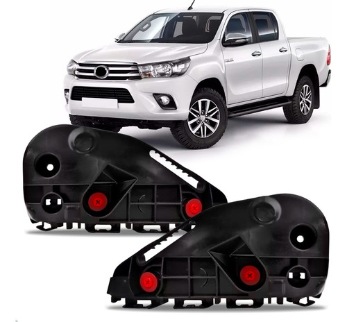 Par Guia Parachoque Dianteiro Hilux 2016 A 2020 Cabine Dupla