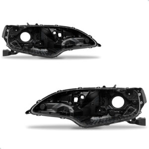 Par Carcaça Farol Dianteira Fit 2014 A 2021 C/ Regulador