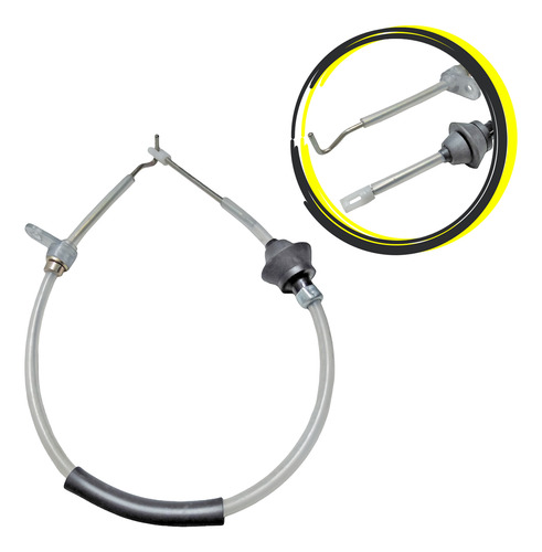 Cabo De Acelerador 503 Mm Gol Saveiro 1.6 A Ar 84 Em Diante