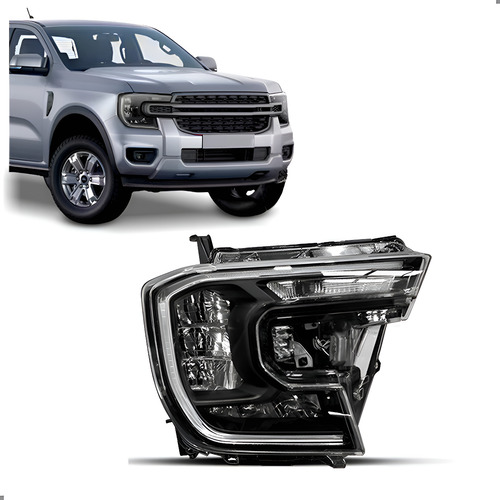 Farol Full Led Para Ranger 24 25 Com Reator 8 Pinos 1ª Linha - Direito/passageiro