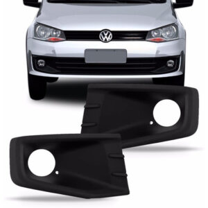 Par Grade Parachoque Saveiro 14/ Gol Track G6 Com Milha Preto