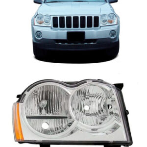 Farol Jeep Grand Cherokee 2005 2006 2007 1ª Linha - Direito/passageiro