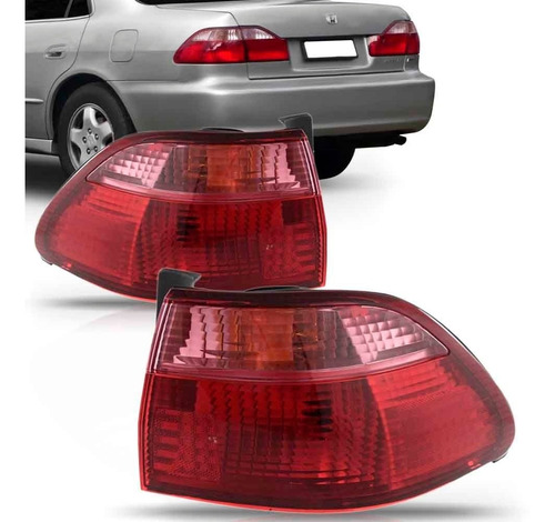 Par Sinaleira Traseira Honda Accord 1998 99 2000 Sedan Rosa