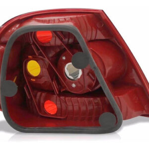 Kit Lanterna Traseira Siena 04 05 06 07 08 Canto E Tampa Ld Direito Vermelho