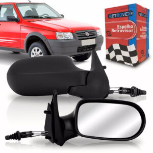 Par Retrovisor Uno Mille Fire 2006 A 2012 - 4portas Manual
