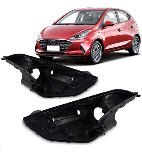Par Carcaça Farol Para Hyundai Hb20 2020 2021 2022