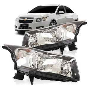 Par Farol Cruze 2011 2012 2013 Moldura Preta Direito E Esquerdo